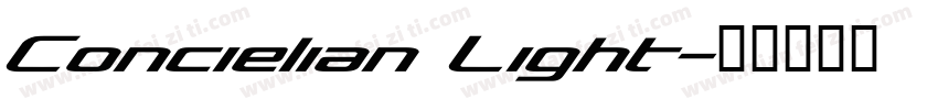 Concielian Light字体转换